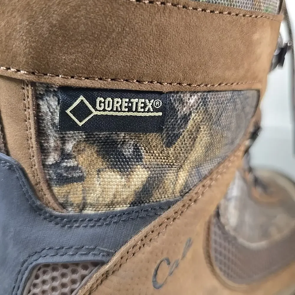 Cabelas Camo Hunting Boots Mens 9 Waterproof Insulated Tall Gore-Tex Thinsulate
